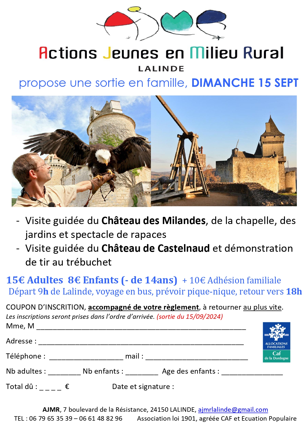 AJMR Flyer Milandes Castelnaud