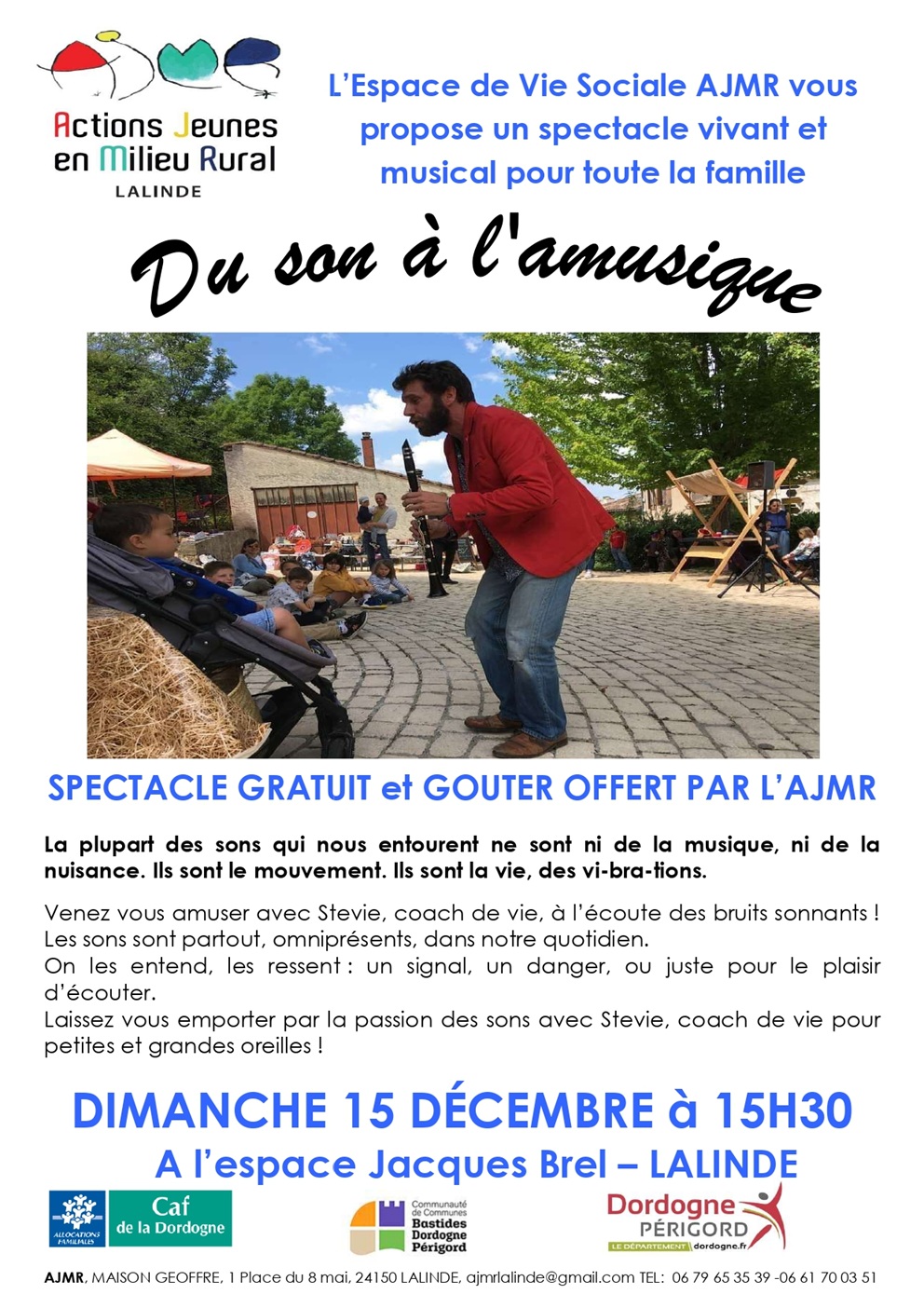 Affiche Du son à lamusique 15 12 2024